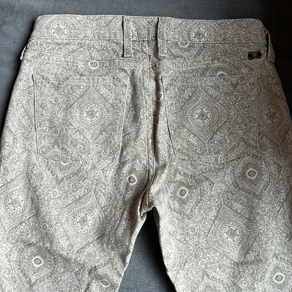 Lucky Brand Sofia Skinny Pant, Khaki and White Pattern - Picture 3 of 4